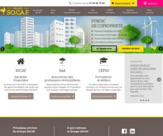 Socaf.fr(Groupe SOCAF) Screenshot