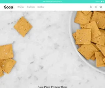 Socafood.com(Soca Plant Protein Thins) Screenshot