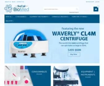 Socalbiomed.com(SoCal BioMed Lab Equipment & Supplies) Screenshot