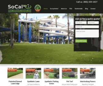 Socalgreens.com(Artificial Grass San Diego) Screenshot