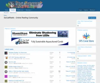 Socalireefs.com(Online Reefing Community) Screenshot