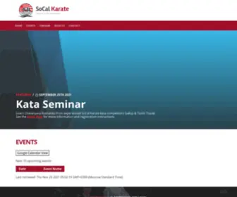 Socalkarate.org(SoCal Karate) Screenshot