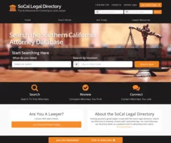 Socallawyerlistings.com(Lawyer Directory) Screenshot