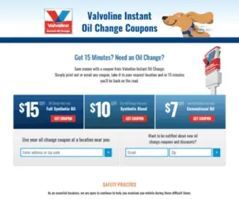 Socaloilchange.com(Oil Change Coupons) Screenshot