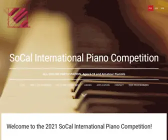 Socalpianocompetition.com(SoCal International Piano Competition) Screenshot