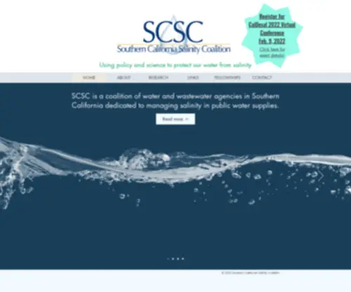 Socalsalinity.org(Southern California Salinity Coalition) Screenshot