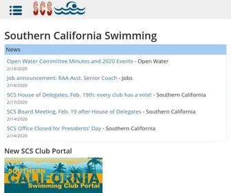 Socalswim.org(Southern California Swimming) Screenshot