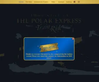 Socalthepolarexpressride.com(Train Ride) Screenshot