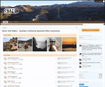 Socaltrailriders.org(Southern California Mountain Bike Community) Screenshot