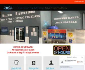 Socalwashandfold.com(SoCal Wash and Fold) Screenshot