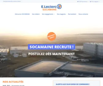 Socamaine.fr(Centrale d’achats des centres E.Leclerc) Screenshot