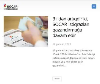 SocaristiqRaz.az(SOCAR İSTİQRAZLARI) Screenshot