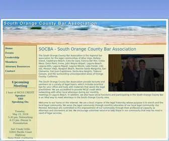 Socba.org(South Orange County Bar Association) Screenshot