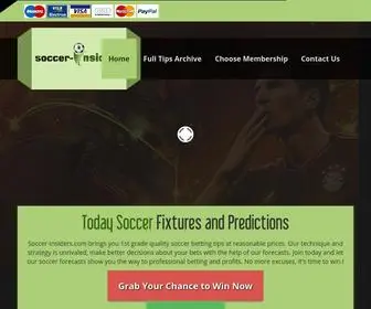 Soccer-Insiders.com Screenshot