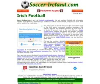 Soccer-Ireland.com(Irish Football) Screenshot