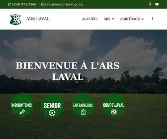 Soccer-Laval.qc.ca(ARS LAVAL) Screenshot