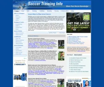 Soccer-Training-Info.com(Soccer Training Info) Screenshot