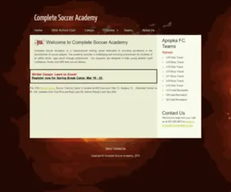 Socceracademy.com(Complete Soccer Academy) Screenshot