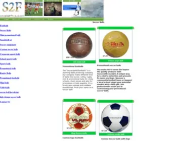 Soccerballs2Football.com(Soccer Balls for promotions promotional footballs) Screenshot