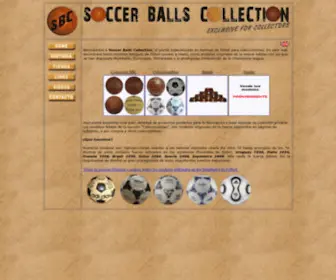 Soccerballscollection.com(INDEX) Screenshot