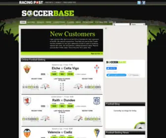 Soccerbase.com Screenshot