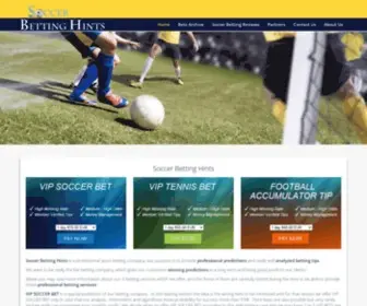 Soccerbettinghints.com Screenshot