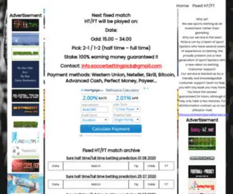 Soccerbettingpick.com Screenshot