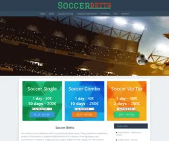 Soccerbetts.com(Soccer Betts) Screenshot