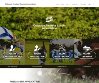 Soccercasa.com(Colorado Amateur Soccer Association) Screenshot
