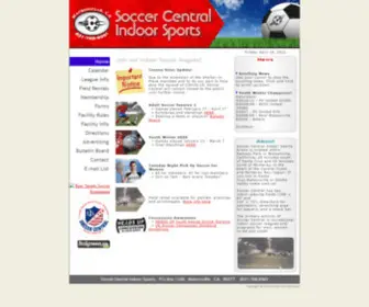 Soccercentralindoor.com(Soccer Central Indoor Sports) Screenshot