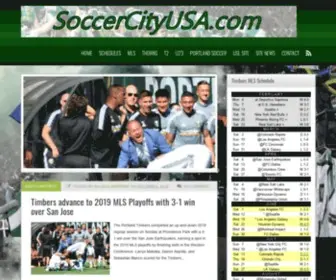 Soccercityusa.com(A Portland Timbers fan site) Screenshot