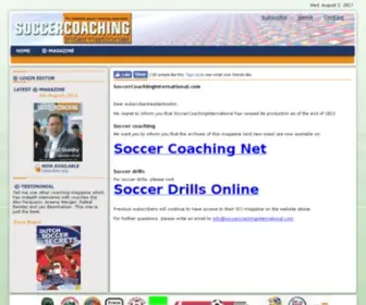 Soccercoachinginternational.com(The complete soccer coaching experience) Screenshot