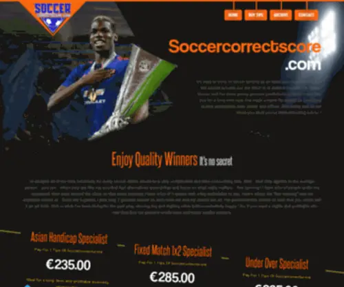 Soccercorrectscore.com(Soccercorrectscore) Screenshot