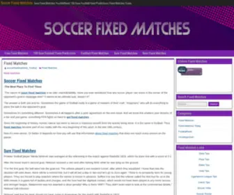 Soccerfixedmatches.blog(Soccer Fixed Matches) Screenshot
