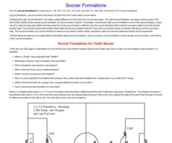 Soccerformations.net(Soccer Formations) Screenshot