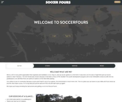 Soccerfours.org(SoccerFours Welcome to SoccerFours) Screenshot