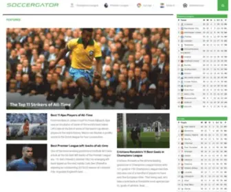 Soccergator.io(Covering Soccer from the Top Leagues Around the World) Screenshot