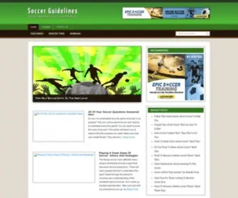 Soccerguidelines.com(Soccer Guidelines) Screenshot