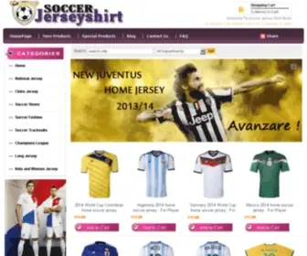 Soccerjerseyshirt.com(Soccer jersey store) Screenshot