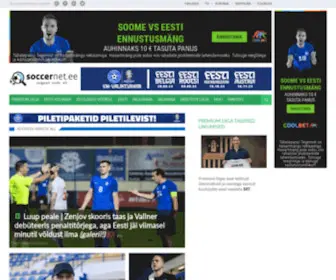 Soccernet.ee(Jalgpall luubi all) Screenshot