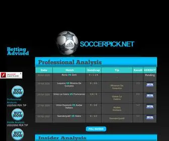 Soccerpick.net Screenshot