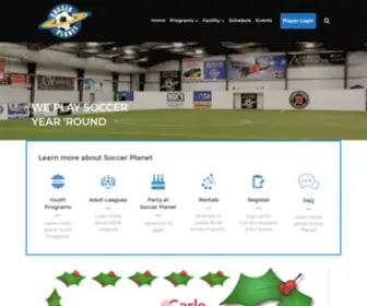 Soccerplanetcu.com(We play soccer year 'round) Screenshot