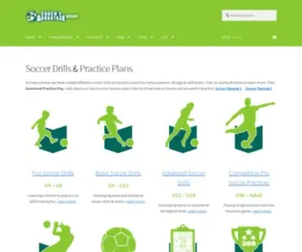 Soccerpracticebooks.com(Soccer Drills & Practice Plans) Screenshot