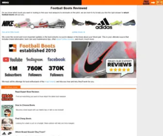 Soccerreviews.com(Football Boots) Screenshot
