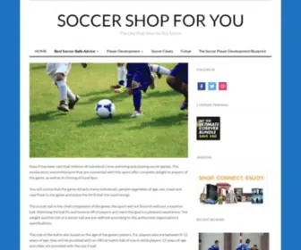 Soccershopforyou.com(The Best Soccer Equipment Reviews and Advice) Screenshot