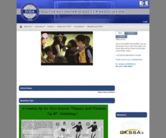 Soccersosa.com(Southeast Ontario Soccer Association) Screenshot