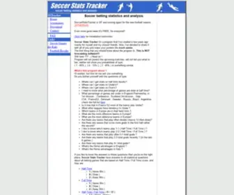 Soccerstatstracker.com Screenshot
