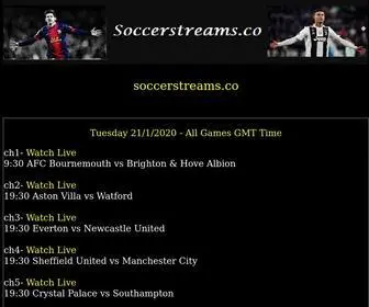 Soccerstreams.co(Live Football tv) Screenshot