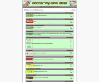 Soccertop500.com Screenshot