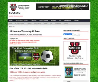 Socceru.com(SoccerU Soccer Training Videos) Screenshot